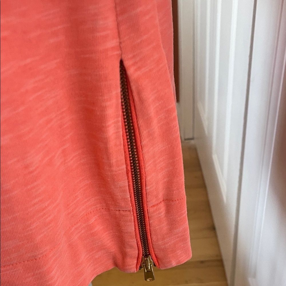 J.Crew Colorblock Dress Size S | Navy & Coral Long Sleeve Dress | Classic Spring - Picture 4 of 10